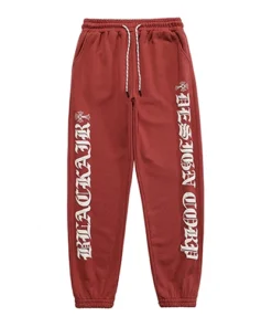 Red Chrome Hearts Sweatpants