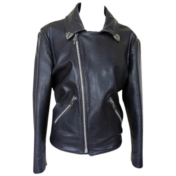 Leather Chrome Hearts Jacket