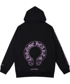 Chrome Hearts Horseshoe Floral Cross Sleeve Hoodie