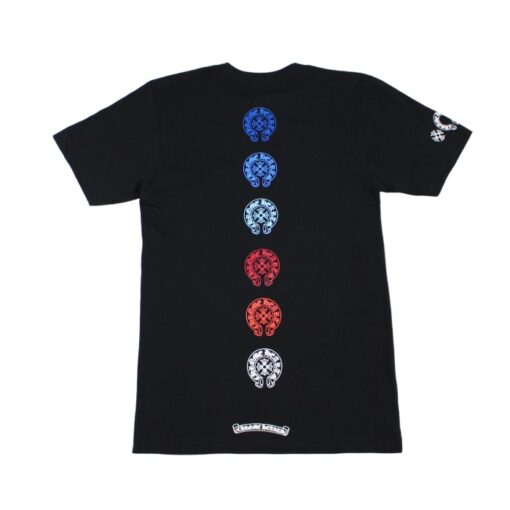 Chrome Hearts American Flag Logo T-Shirt Black