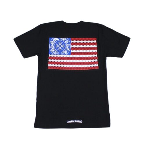 Chrome Hearts American Flag T-Shirt – Black