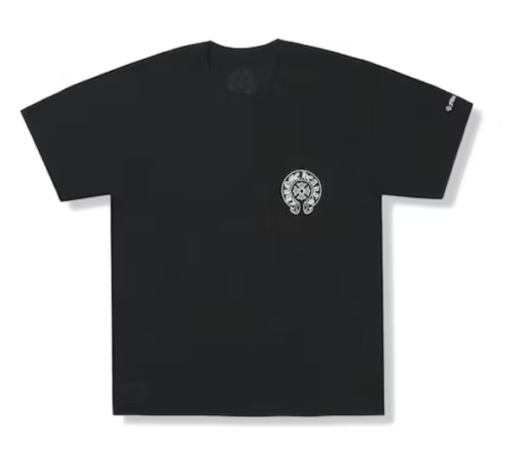 Chrome Hearts Horseshoe Logo Pocket Tee – Black