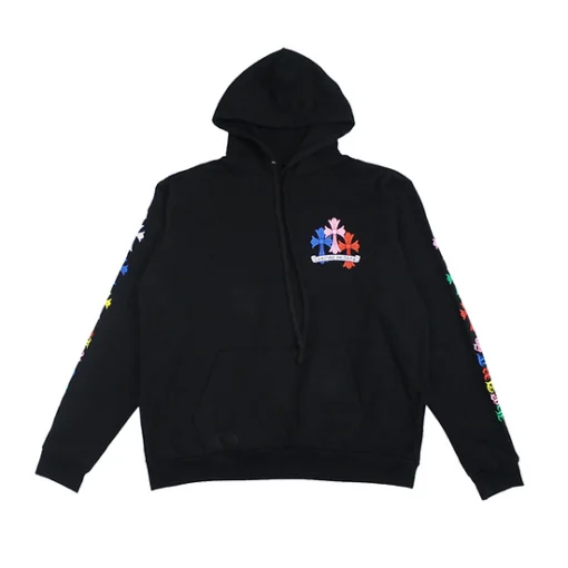 Chrome Hearts Multi Color Cross Cemetery Hoodie Black