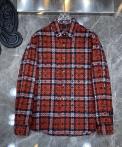 Chrome Hearts Red Striped Shirt