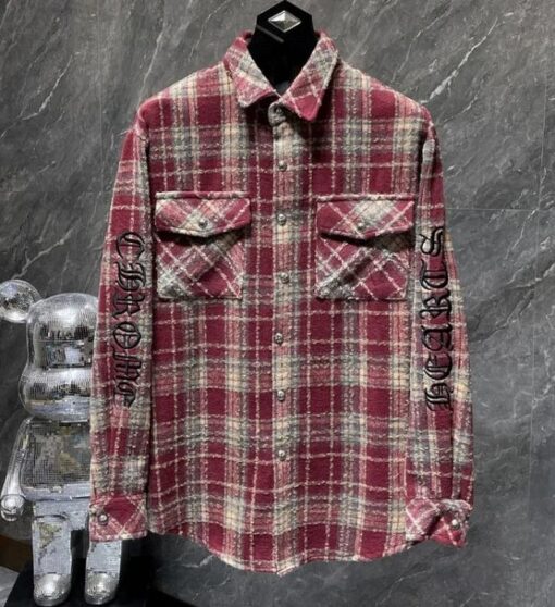 Chrome Hearts Retro Red Casual Shirt