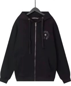 Chrome Hearts Cross Black Zip Up Hoodie